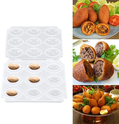 LIVIA HOME- Gehaktbal Maker 9 Grids - Vlees Maker - Gehaktbrood Maker - DIY Tool - Eenvoudig Keukengereedschap - Bespaart Bereidingstijd - Vleesmaker