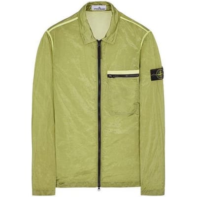 Stone Island Nylon Metal Overshirt Citroen Heren Tops Groen 801511219-V0031 L beige