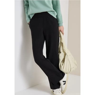 High Waist broek met wijde pijpen in Loose Fit