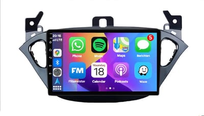 Autoradio 4/64GB met Carplay en Android auto | Geschikt voor Opel Corsa E en Adam 2013-2019| Radio scherm met Navigatie | 2013 2014 2015 2016 2017 2018 2019