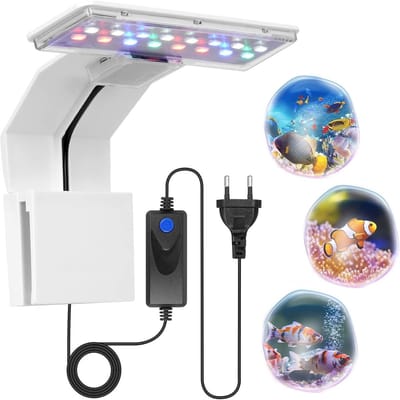 QTTVBTNA -Aquariumverlichting, LED-aquariumlampen, clip-on aquariumlampen, geschikt voor aquarium- en vissenkomverlichting voor waterplanten