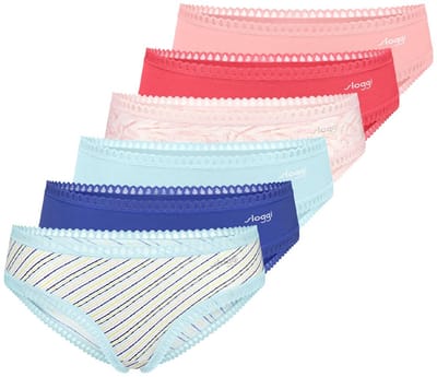 sloggi Dames hipster slip 6 pack GO Crush