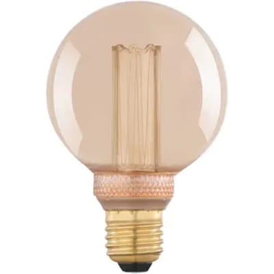 Eglo Ledfilamentlamp Globe 3 - Amber - D8cm - Warm Wit - E27 - 4w