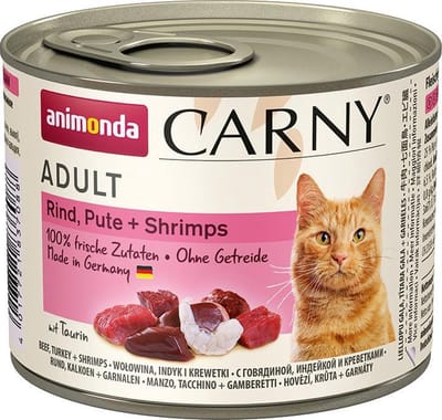 Animonda Carny Adult - Rund met Kalkoen en Garnaal - 6 x 200 g