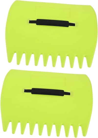 Ergonomische Bladhark - Tuinhark Gras - Efficiënt Tuinonderhoud - Lichtgewicht Ontwerp - 34 x 24.5 cm - Lichtgroen