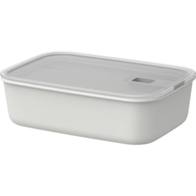 Mepal Vershouddoos EasyClip - 1.5 l - Vershoudbakjes met schuifsluiting - Geschikt voor magnetron. stoomoven. koelkast en vriezer - Nordic white