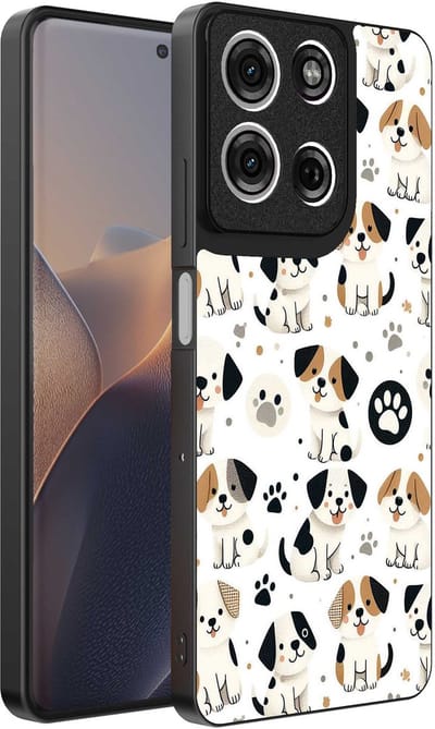 Geschikt voor Motorola Edge 60 Pro Telefoonhoesje met honden opdruk - TPU backcover case dog design - Smartphonica geschikt voor Motorola Edge 60 Pro