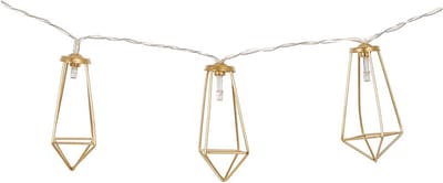 Bo-Camp - Industrial - Lichtketting - Galvin - 10 Lichten - 5 Lumen - Goud