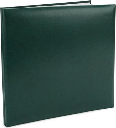 Post Bound Album - Fotoalbum Plakboek - Herinneringen Bewaren - Inclusief Beschermhoezen - 12 x 30 cm - Groen