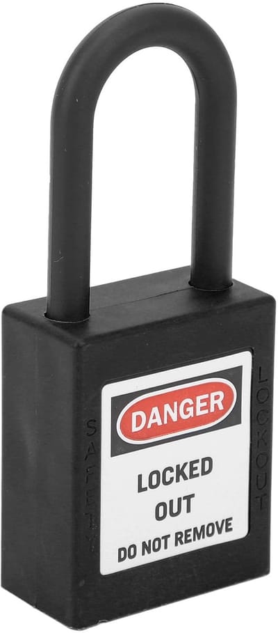 Dailygoods- Lockout Slot 38 Mm - Veiligheidsslot - Hangslot - Sleutelvariant - Lockout Tagout - Schokbestendig