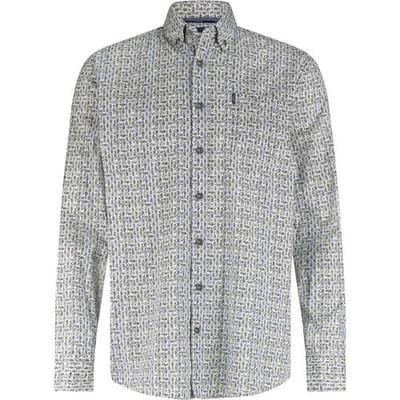 State Of Art Overhemd Leafs Blauw - Maat M - Heren - Overhemden Casual