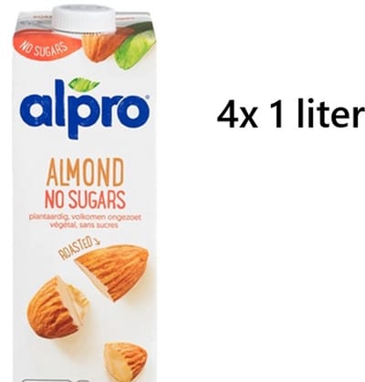 Alpro Almond No Sugar ongezoet - 4x 1 liter
