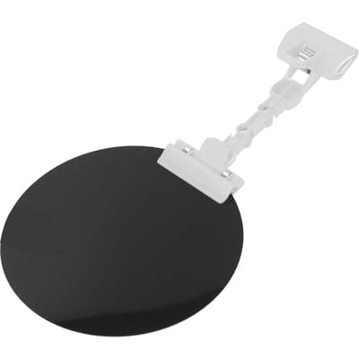 Panneau d'occultation de soudure à assombrissement automatique réglable à clipser 18 cm rond plaque bloquant la lumière pour projets de soudure à l'arc à l'argon white