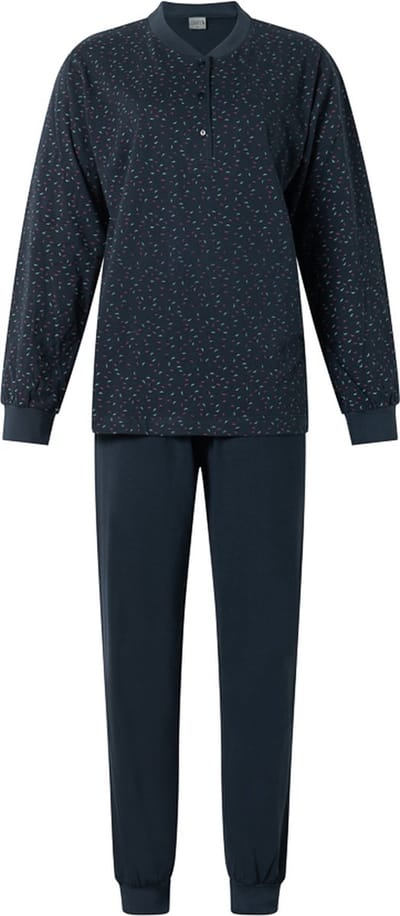 Lunatex dames pyjama - maat XXL - Porto Vogels - marine