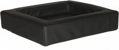 Topmast Loungebed Hondenkussen Leatherlook Zwart 100 x 80 cm