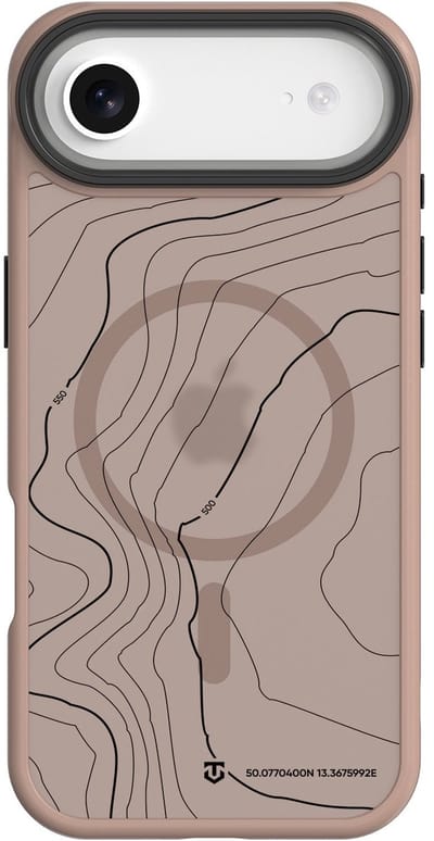 Tactical iPhone Air MagForce Hyperstealth Sika Cover – Hoesje met Losse Klikbare Knoppen – Mocha Mousse