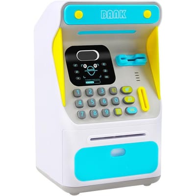 Elektronische spaarpot Auto Scroll Papieren bankbiljetten Geldkisten Geldautomaat Geldkist Gesimuleerde gezichtsherkenning Cadeau voor kinderen