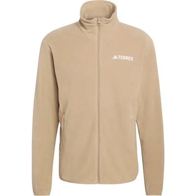 Adidas Terrex Multi Essentials Fleece Jack Met Lange Ritssluiting - Heren - Groen