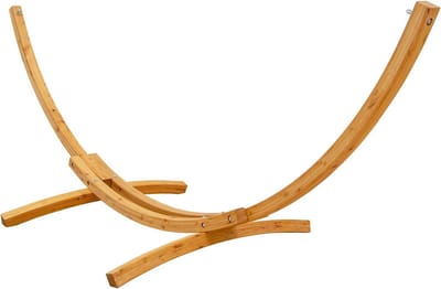 Extra Groot Houten Hangmat Frame voor Buiten - 325 cm Stand voor Dubbele Hangmat - Voor Tuin, Terras en Balkon