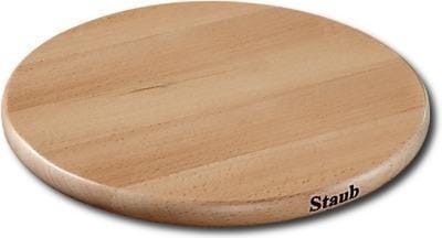 Staub Ronde magnetische onderzetter - hout - 16,5cm