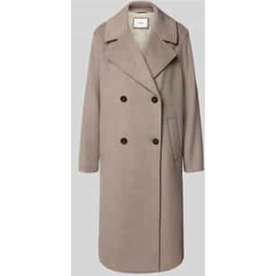 Relaxed fit lange jas met wol