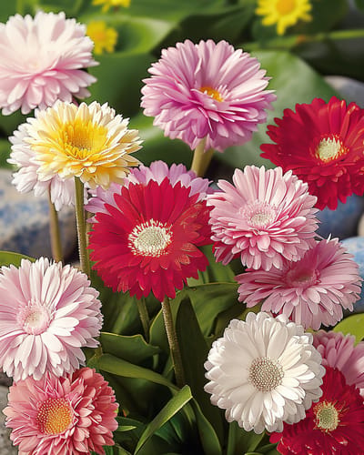 2 sets - Madelief Zaden Bellis Perennis Monstrosa Dubbelbloemig Gemengd Tweejarig