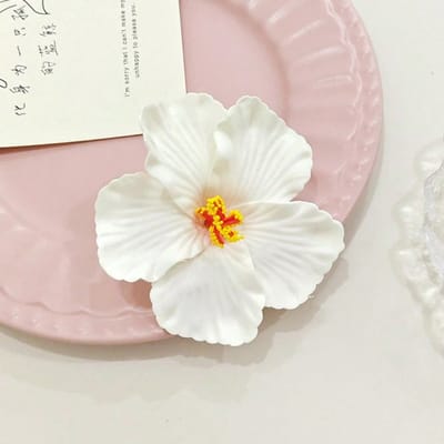 1 pièce Pince à Cheveux Fleur Hawaïenne, Pince à Cheveux Fleur Artificielle, Convient Pour les Vacances, Fête à la Plage, Accessoire de Cheveux Fleur Tropicale d'Été multicolore