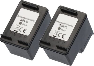 Huismerk geschikt voor HP 304XL inktcartridges - 2X Zwart - Geschikt voor DeskJet 2620 - 2630 - 3720 - 3762 - Envy 5010 - 5020 - 5030 - N9K08AE