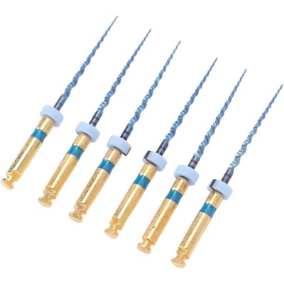 6 stuks F3 Endodontische Vijlen Goede Aanpasbaarheid Rekbaar Groot Taps Toelopend Endo Tip voor Tandartsen 1in 21mm / 0.83in