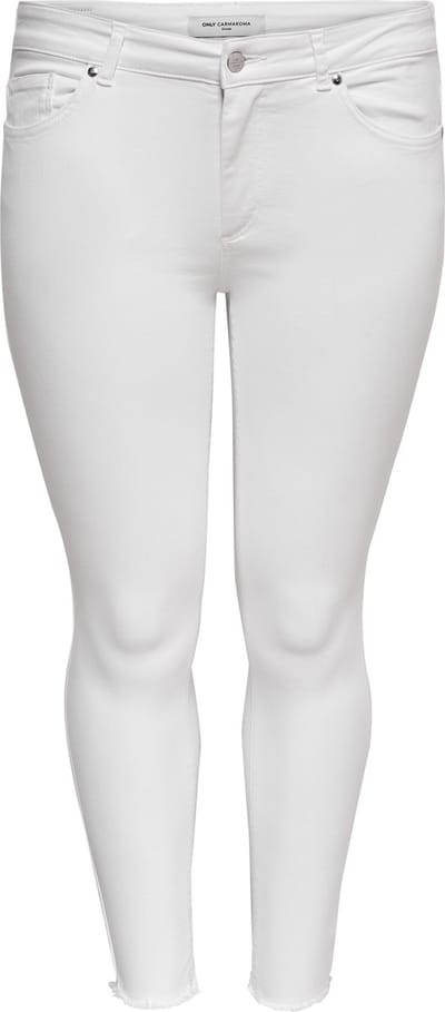 ONLY CARMAKOMA - CARWILLY REG SK ANK RW DNM CROWHITE - Dames - Jeans