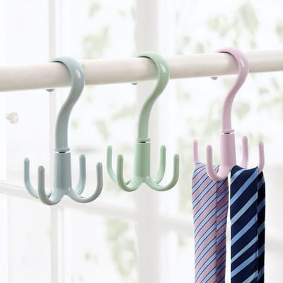Set van 3 Stuks Kleding Haak - Haak - Badkamer Haken Hangend - Kledingopbergrek - Roterende Haak - Badkamerhaak - Handdoek Haakjes - LOUZIR
