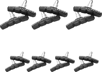Remblokjes set van 7 sets universeel - Verstelbare remschoenen - V-Brake 70 mm - Rubberen Remblokkenset voor Fietsen