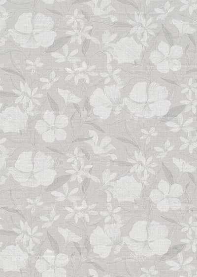 Erismann Vinylbehang 10519-10 - La Terasse - Botanisch Zilver - 53cm x 10.05m