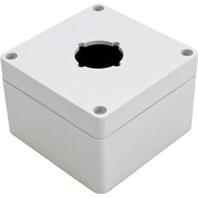 Hammond Electronics 1554PB1 Universele behuizing 90 x 90 x 60 Polycarbonaat Grijs 1 stuk(s)
