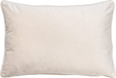 Dutch Decor FINN - Kussenhoes 40x60 cm - velvet - effen kleur - Snow White - wit - met rits - zonder binnenkussen