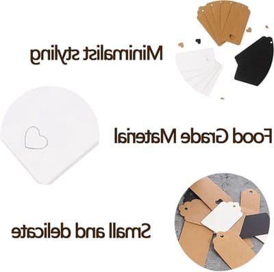 Kraft Papieren Cadeaulabels - 300 Stuks Met Touw - Perfect Voor Bruiloften, Verjaardagen en Feestdecoratie