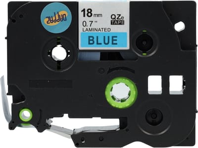 Dappaz - Brother Compatible Labeltape TZe-541 Zwart op Blauw 18 mm x 8 m - 1 stuk