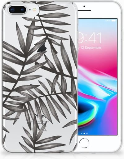 Apple iPhone 7 Plus | 8 Plus TPU Case Leaves Grey