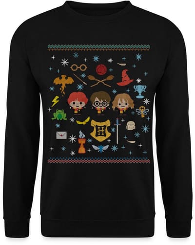 Harry Potter Ugly Christmas Chibi | Lelijk Kerstmis Sweater Heren