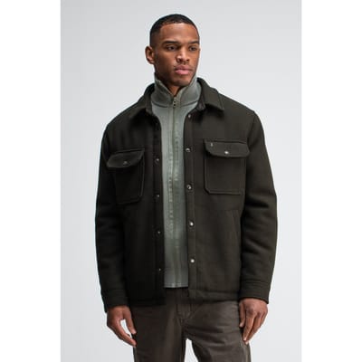 Butcher of Blue Norbu Padded Wool Jacket Mocha Brown Size: S | Jackets Outlet | Heren | Bruin