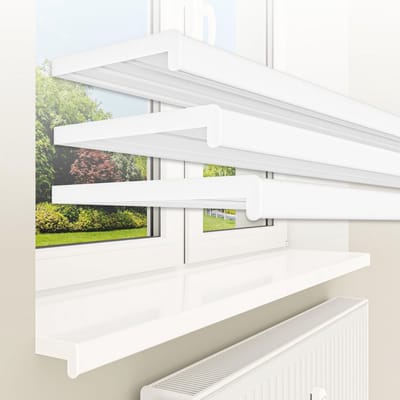 Vensterbank tot 3 meter - 30 x 100 cm wit kunststof PVC - onderhoudsvriendelijk en op maat