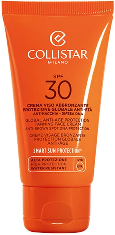 Collistar Globale Anti-Age Protection Tanning Face Cream SPF 30 - 2 x 50 ml - Voordeelverpakking