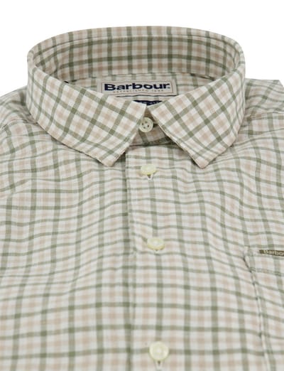 Groen Barbour overhemd Relaxed Fit met borstzak