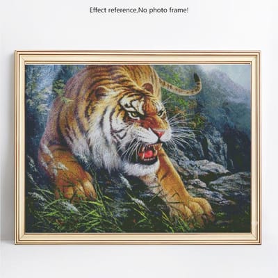 Diamant schilderij volledige weergave dieren foto's met strass foto kralen 5d diamant 20X30 gray