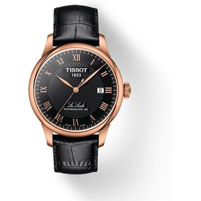 Tissot Leren Band Zwarte Wijzerplaat Heren Modehorloge T006.407.36.053.00 zwart