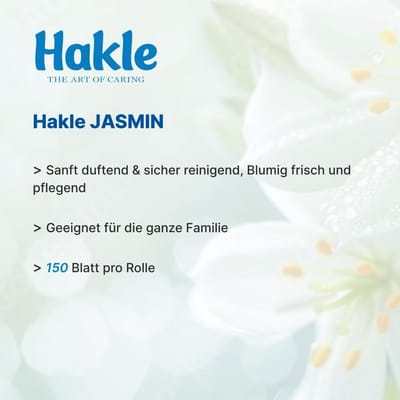 Toiletpapier Jasmijn - Zacht wc-papier 3-laags papier - Dagelijkse hygiëne - Bloemenpatroon & geur - 72 rollen - Wit