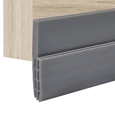 IMstore - Deurafdichting - Geluidsisolatie - Vermijd tocht en insecten - Grijs - Weatherproof - Ideaal voor deuren en ramen - 100cm