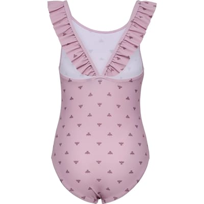 Hummel kinderzwempak Hmljr Bee Aop Frill Swimsuit 232512