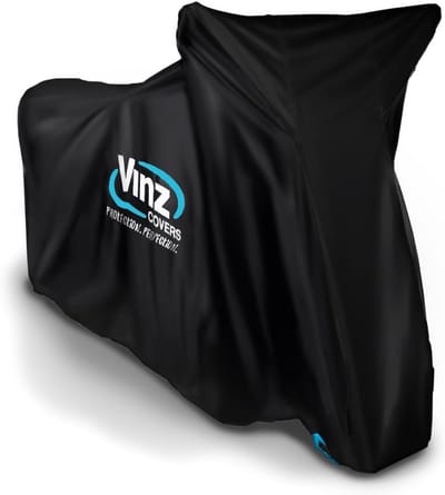 Waterdichte Motorhoes voor Scooter en Brommer | Universele Beschermhoes in 4 Maten | Waterafstotend en Duurzaam - Zwart