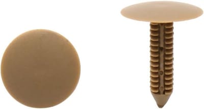 Autoklinknagels - Bevestigingsclips - Auto Interieur - Kunststof Materiaal - 7mm Gatmaat - Bruin